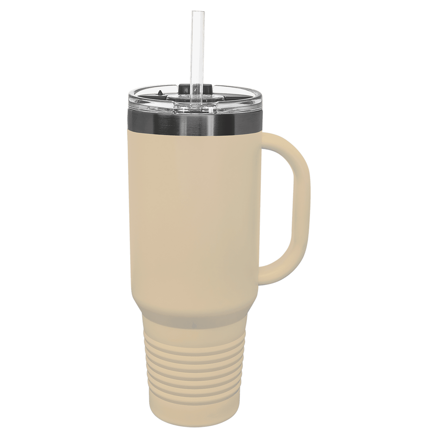 Polar Camel 40 oz Travel Mug with Handle & Straw