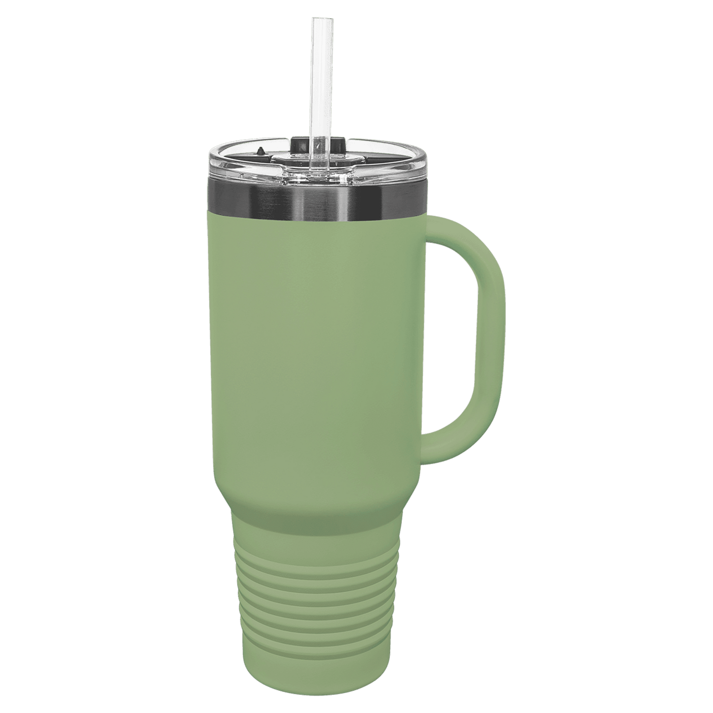 Polar Camel 40 oz Travel Mug with Handle & Straw